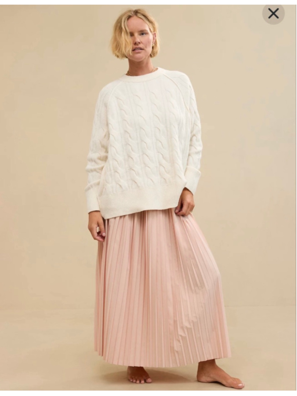 Aerie Balletcore Pleated Maxi Skirt Pink M Coquette Preppy - Picture 1 of 9